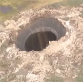 Video: Mysterious crater in Siberia