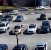 Video: Mysterious ghosts destroy parking lot?