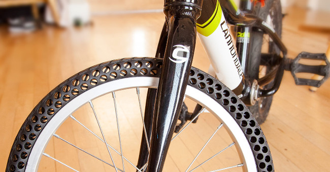 Video: Non-perforated bicycle tires can run over 8,000 km