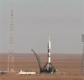 Video: Olympic torch is put into space