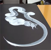 Video: Painting dragon with just one stroke