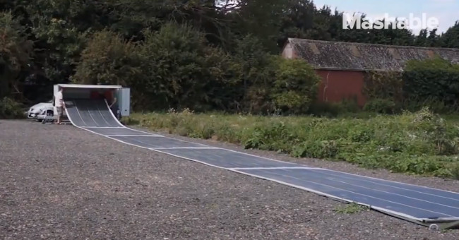 Video: Solar battery can be rolled and carried