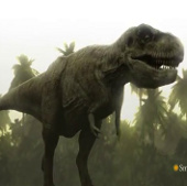 Video: Stress 'great war' giant snake against tyrant dinosaurs