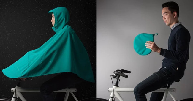 Video: Super wet raincoat for cyclists