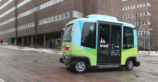 Video: Sweden launches the first self-propelled bus model