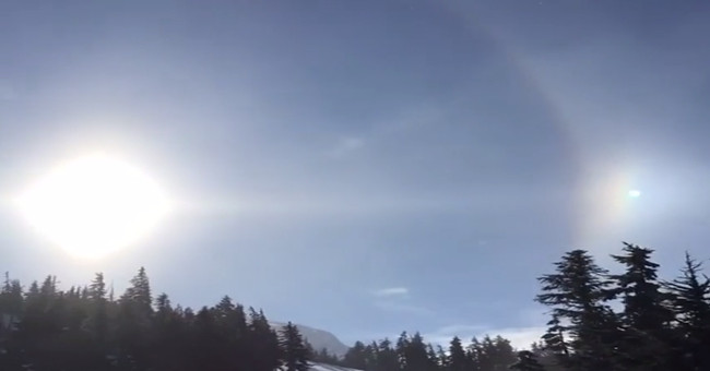Video: 'The ghost sun' glows in the sky of Canada