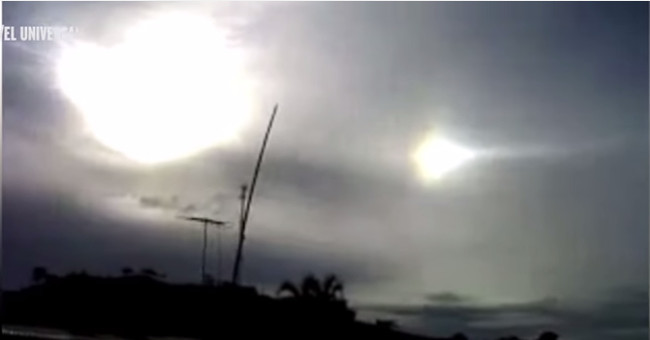 Video: The phenomenon of two Suns appeared simultaneously in Colombia