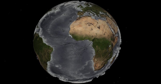 Video: The scenery on the ocean floor if the water is dry