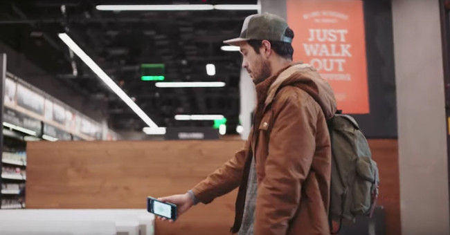 Video: The shopping store does not have a checkout counter in the US