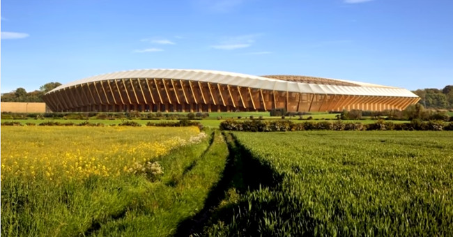 Video: The world's first wooden stadium