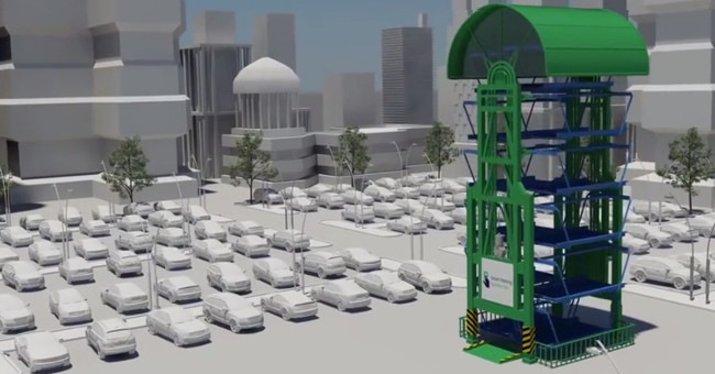 Video: Vertical parking space increases the parking space by 8 times