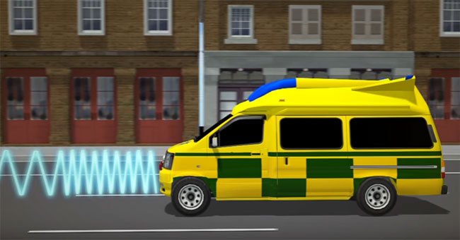 Video: Warning device gives way to the fastest ambulance