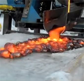 Video: What happens when lava meets ice?