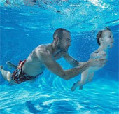 Videos teaching babies to swim touch emotions