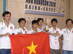 Vietnam won the second prize in the international Robocon competition