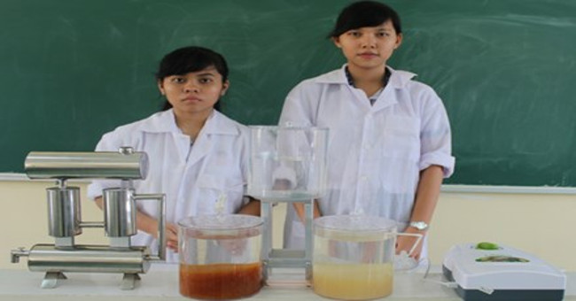 Village school students 'closed rainwater treatment system'