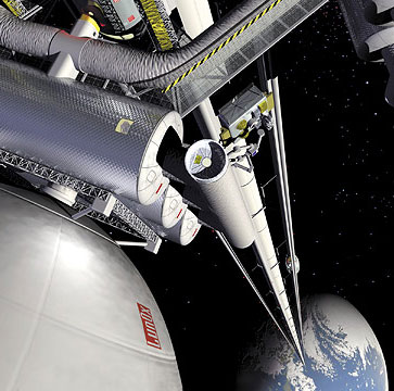 Visitors enter the universe by a 200km / h elevator