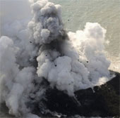 Volcanic eruption creates new islands in Japan