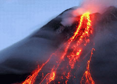 Volcanic eruption in Yemen