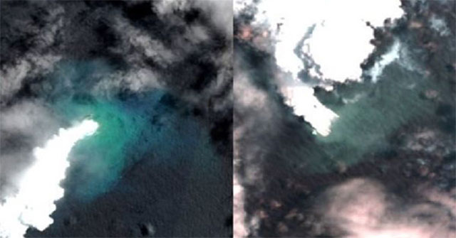 Volcanic eruptions create new islands