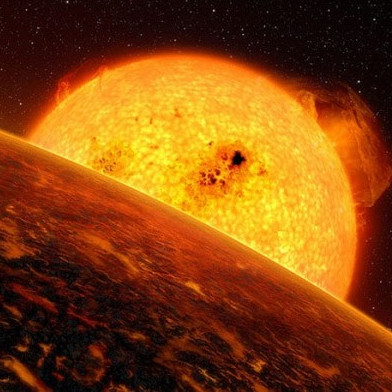Volcanic hell in the universe