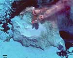 Volcanoes operate in the freezing zone