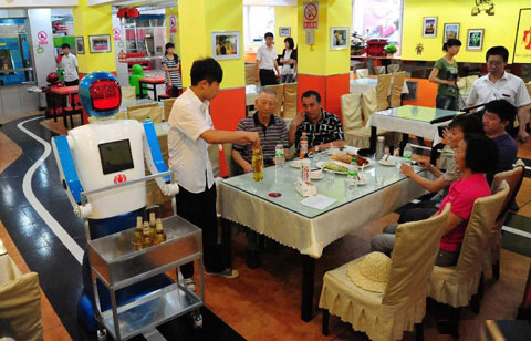 Waiter in China