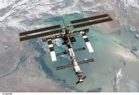 Walk outside the ISS station troubleshooting space