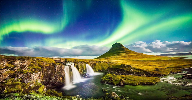 Want to see the sun all day without diving, go to Iceland!