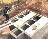 Waste water treatment by slag