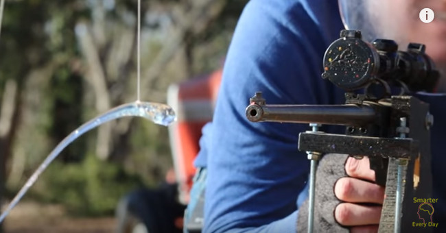 Watch the video of the glass shot blasted off with a 150,000 FPS camera
