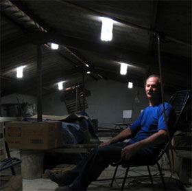 Water bottle lights illuminate millions of homes