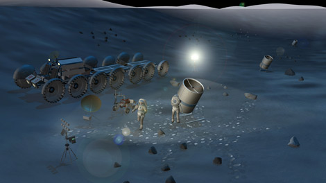 Water on the Moon can affect telescopes