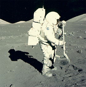 Water on the moon may originate from Earth