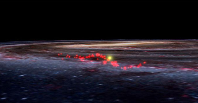 Wavy air structure in the Milky Way