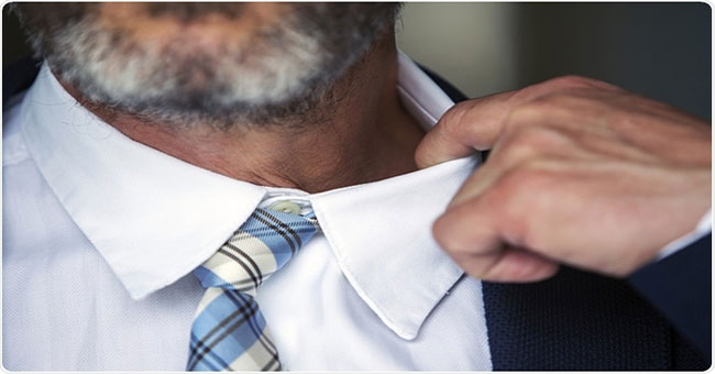 Wearing tight ties can reduce brain function