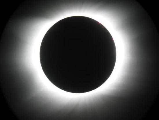 welcomed the world's first solar eclipse of the year
