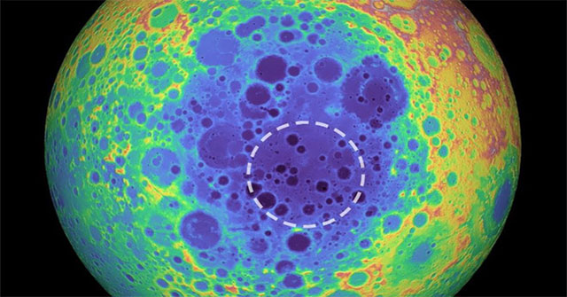 What constitutes an unusually large mass of matter on the Moon?