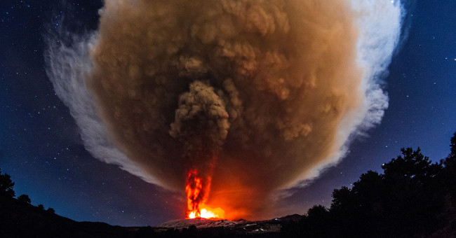 What happens if 1500 volcanoes on Earth erupt