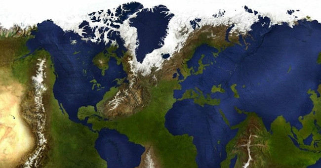 What happens if the ocean changes its position for the land?