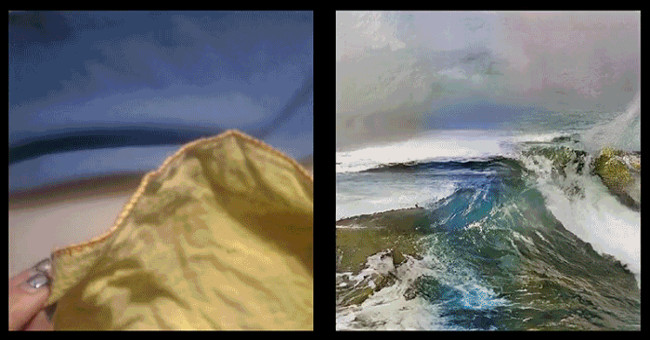 What happens when the AI ​​looks at things through images of waves, flowers and fire?