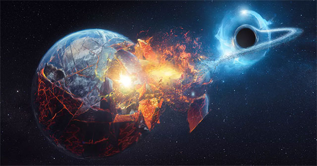 What if a black-sized black hole attacked the Earth?