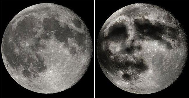 What is the illusion of people on the Moon?