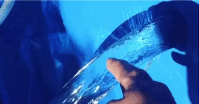 What kind of phenomenon does this strange flow of water seem to believe?