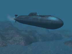 When an accident occurred, how did the submarine alert?