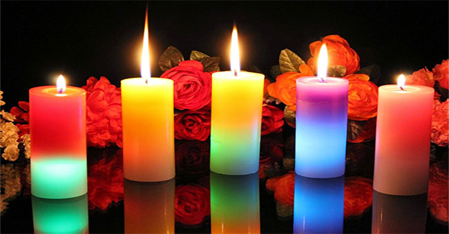 When did candles come from and how did candles change over the ages?
