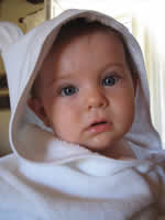 When the baby is in pain or stomachache