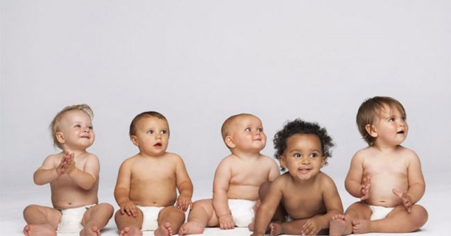 When we were born, what could we see?