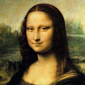 Where is Leonardo da Vinci painting the Mona Lisa?