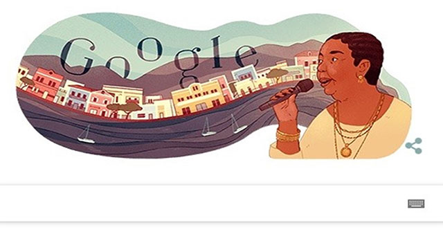 Who is Cesária Évora who was honored by Google Doodle today?